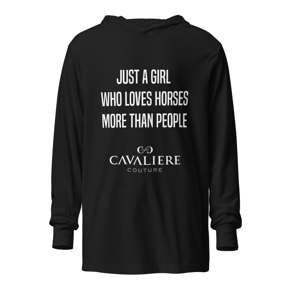 Just A Girl Hooded Long Sleeve