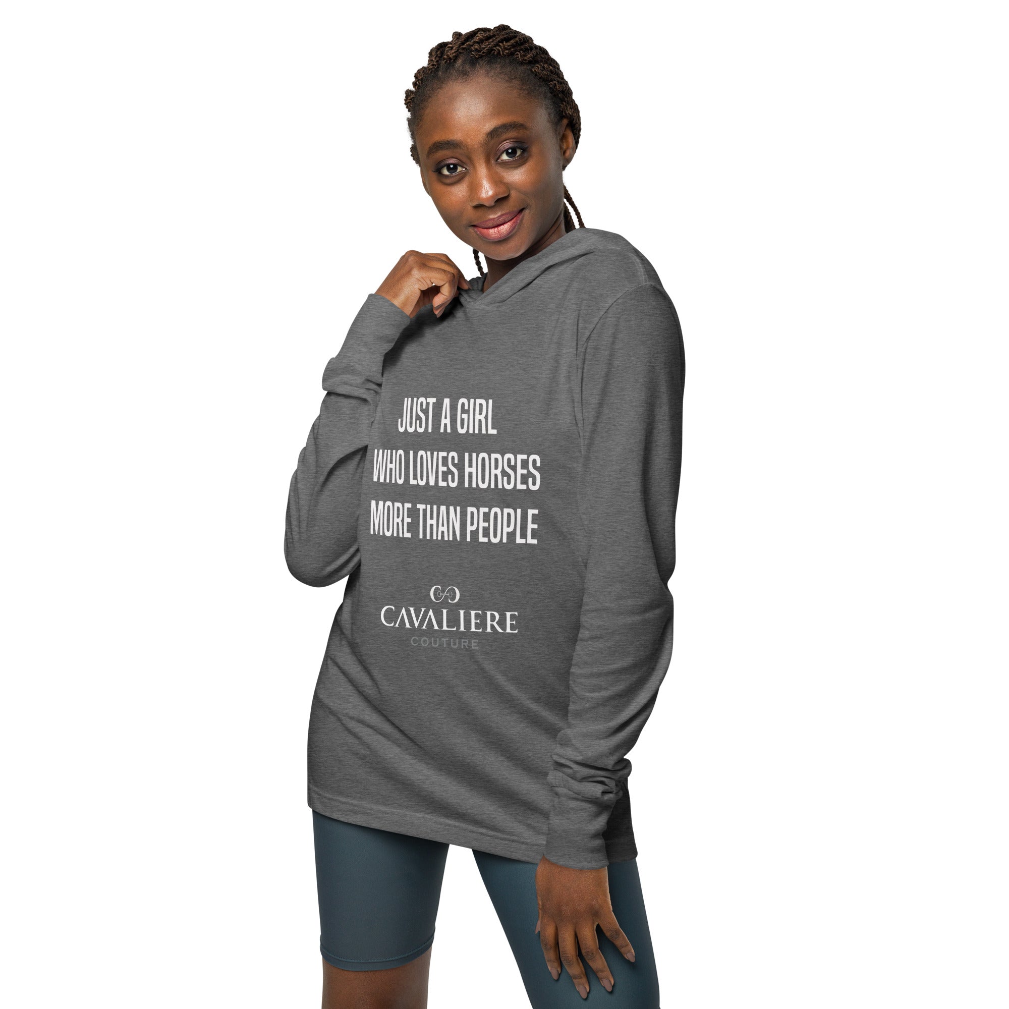 Just A Girl Hooded Long Sleeve