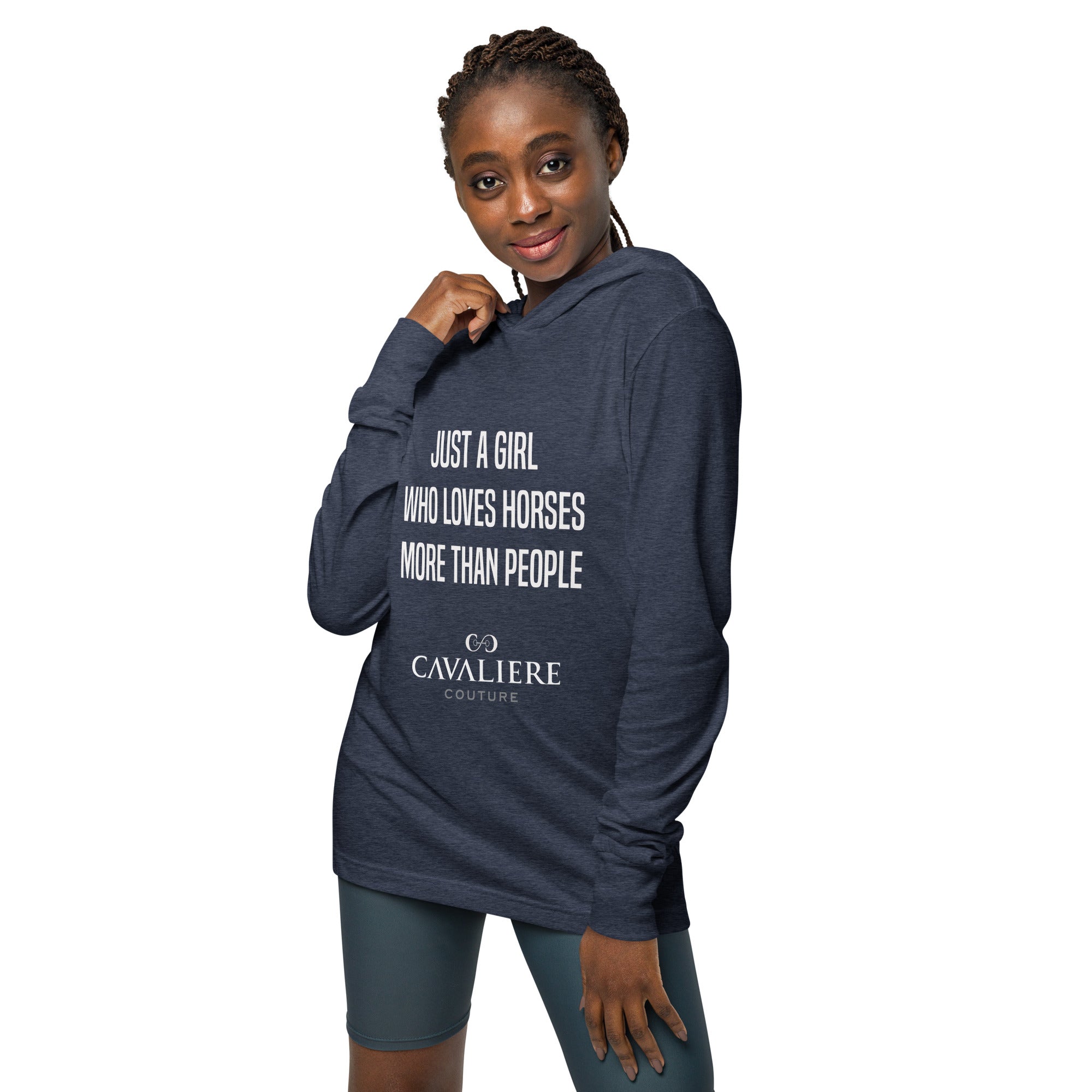 Just A Girl Hooded Long Sleeve