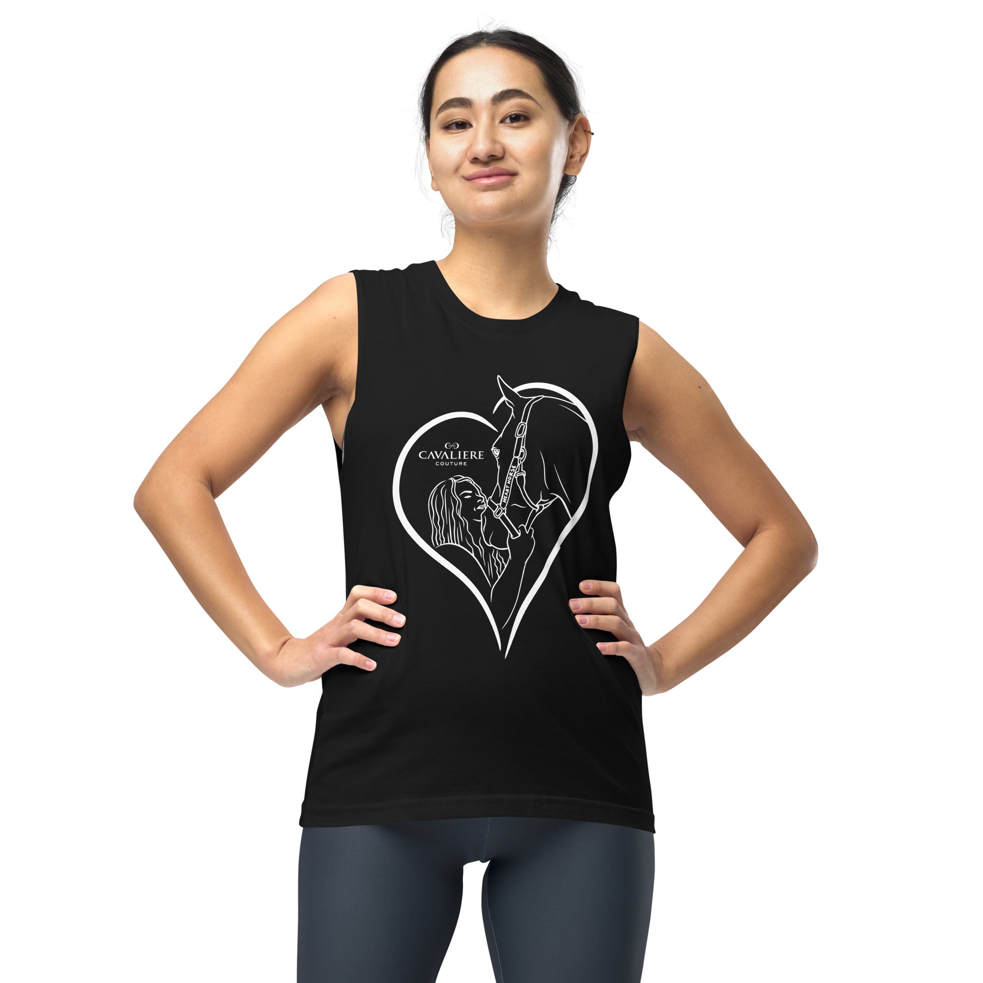 Heart Horse Muscle Tee