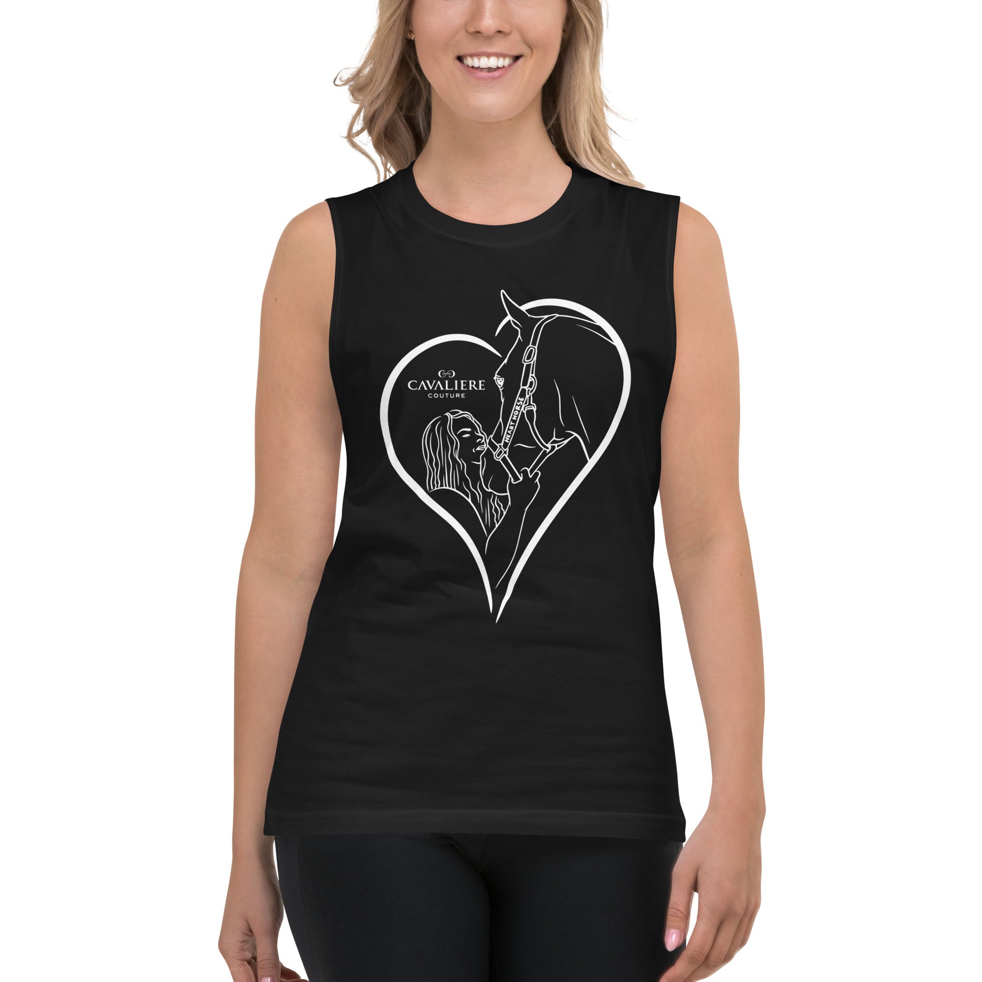 Heart Horse Muscle Tee