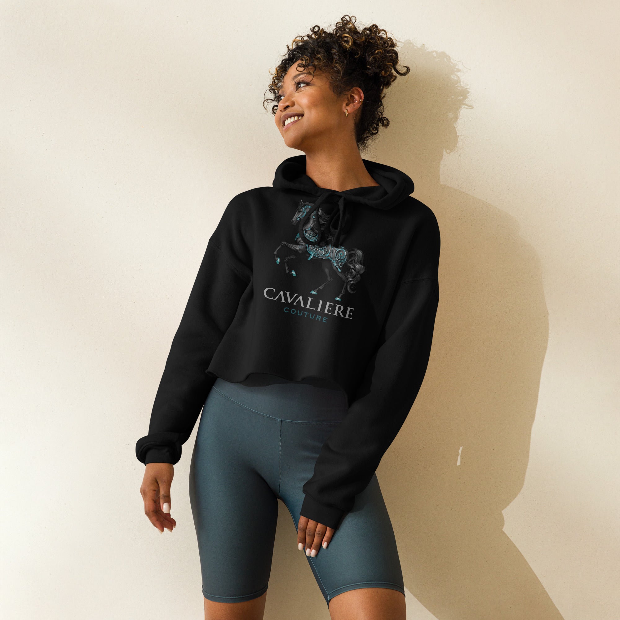 Cavaliere Couture Crop Hoodie