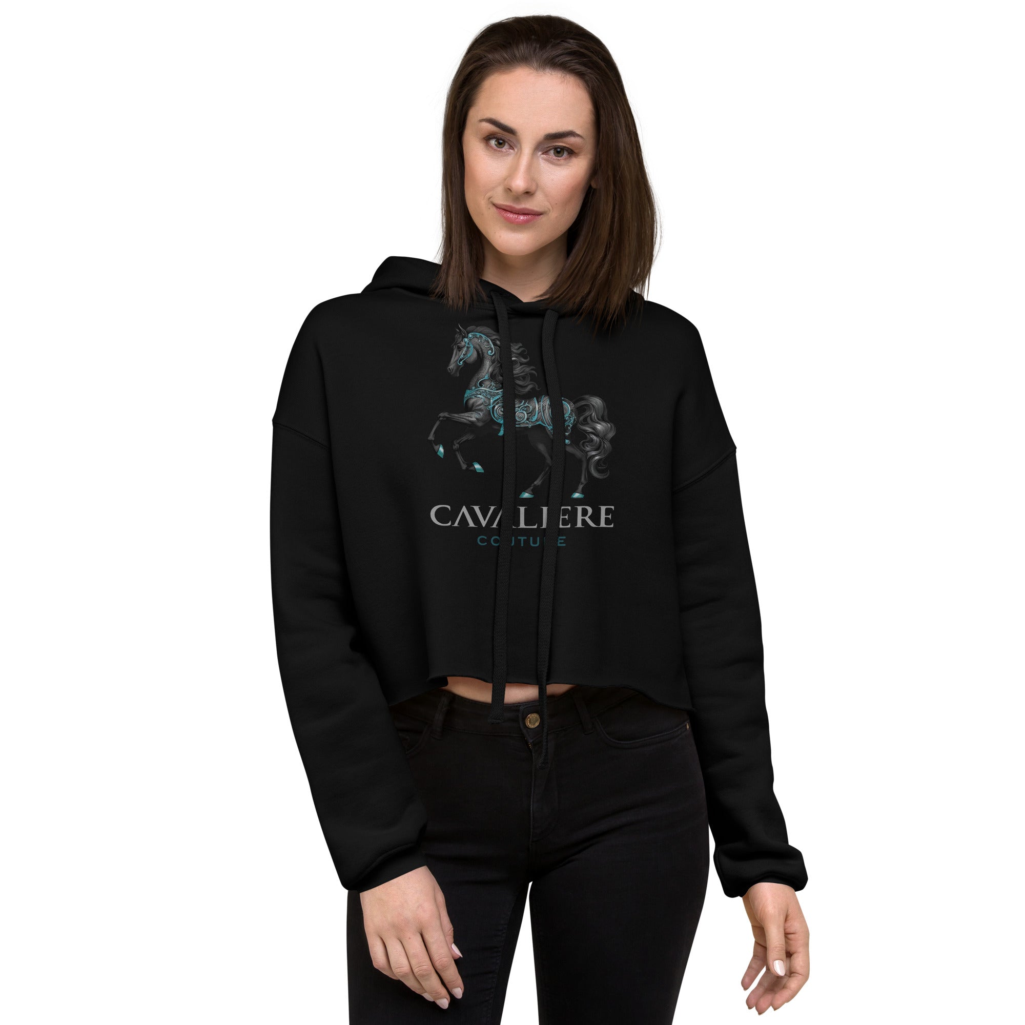 Cavaliere Couture Crop Hoodie