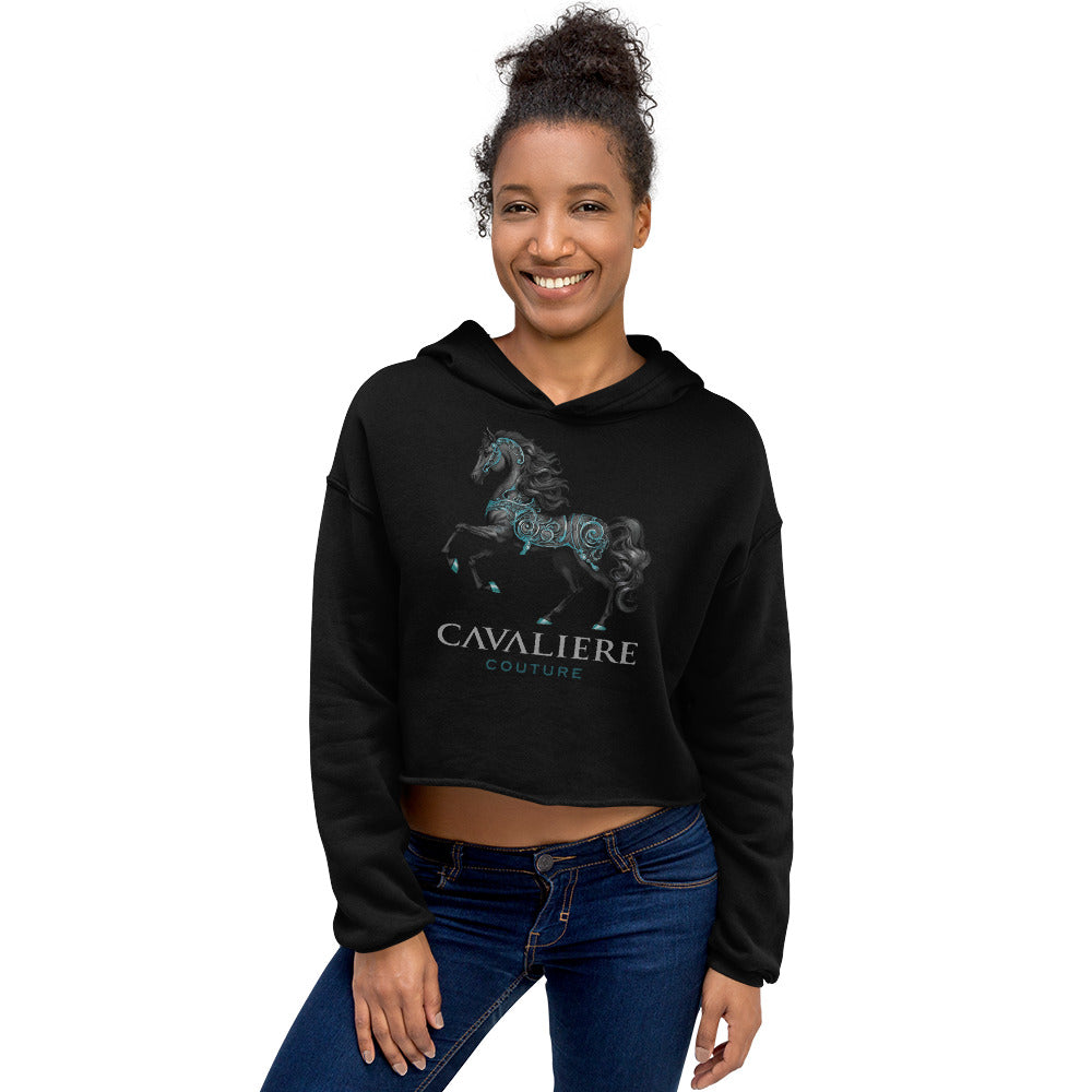 Cavaliere Couture Crop Hoodie