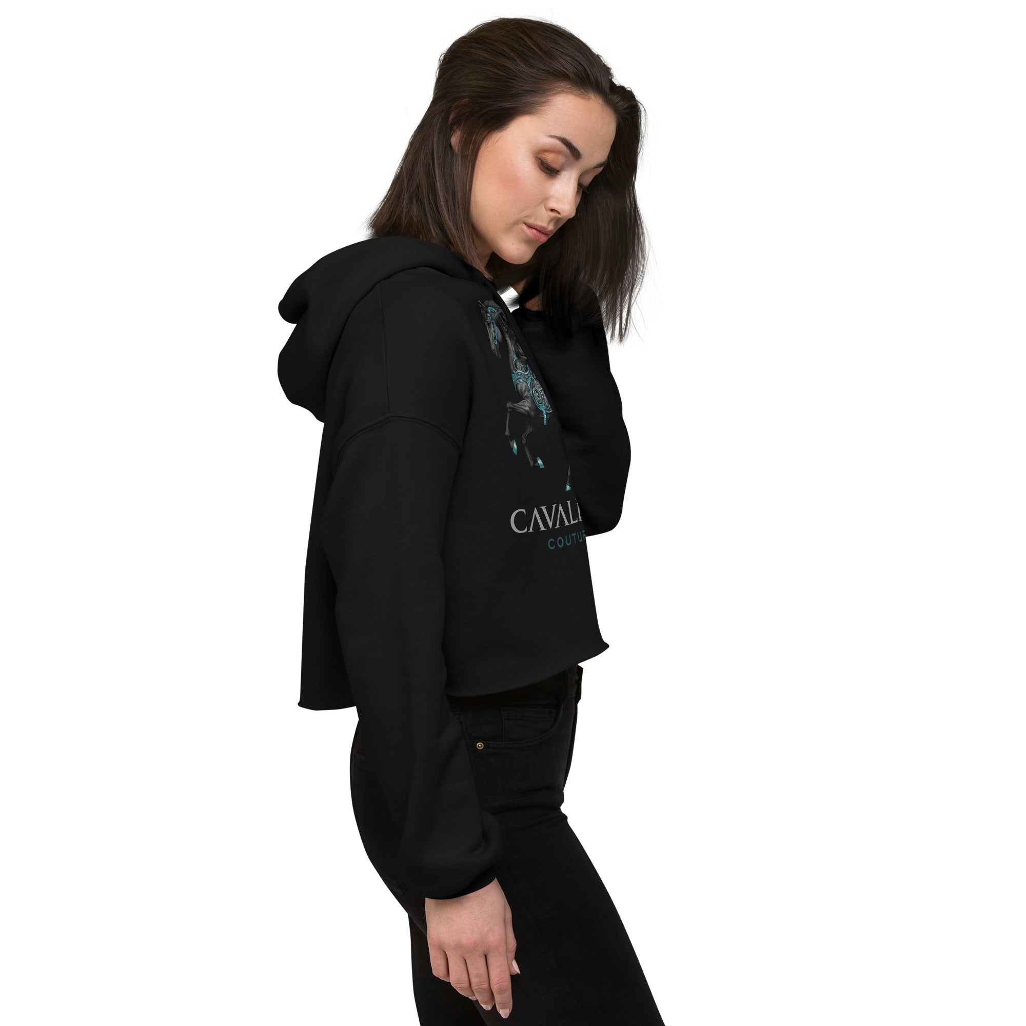 Cavaliere Couture Crop Hoodie