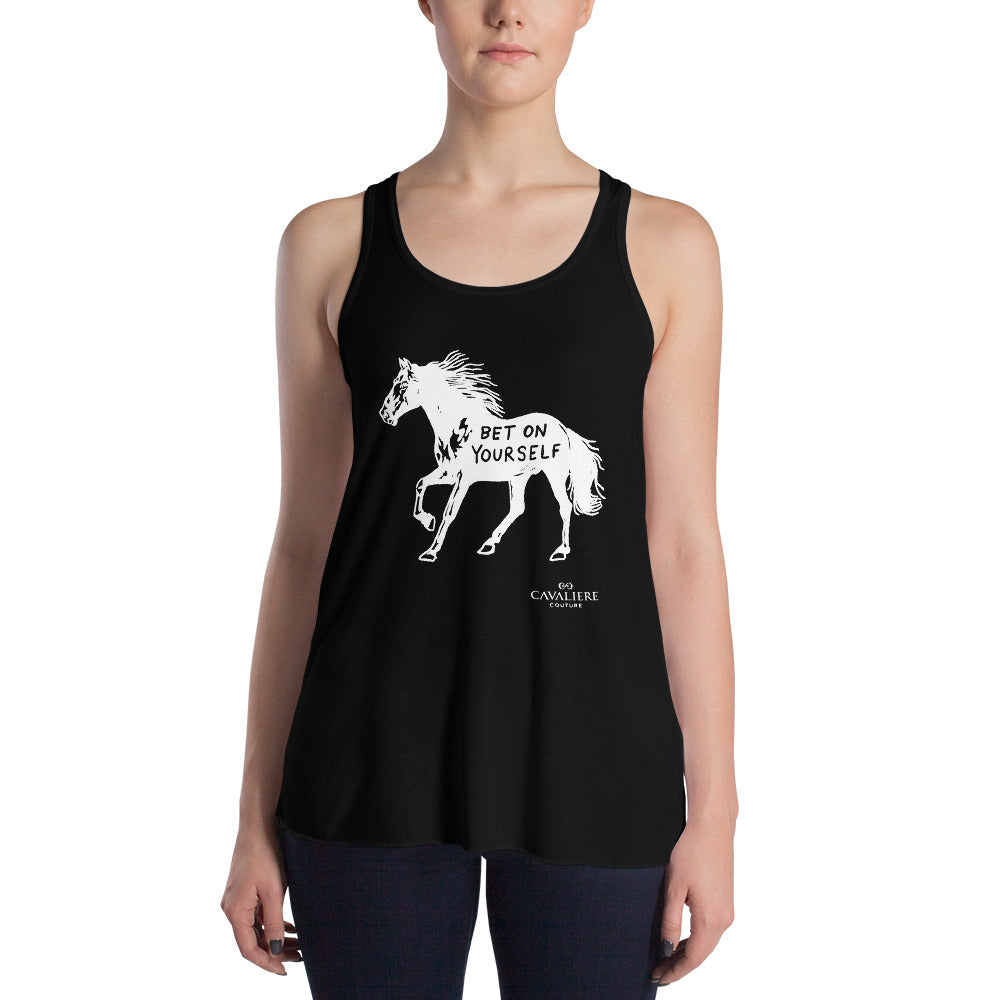 Bet On Yourself Flowy Racerback Tank