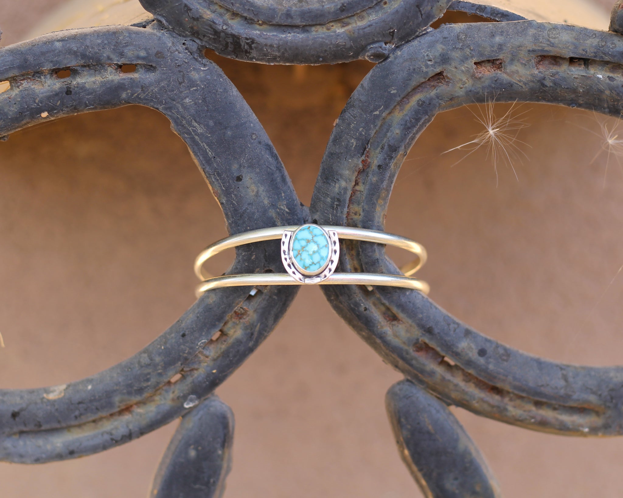 Horse Shoe Stone Cuff