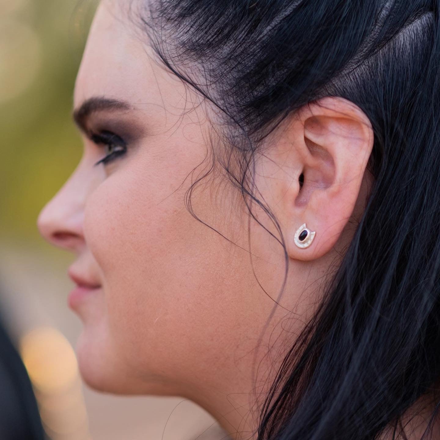 Horse Shoe Stud Earrings