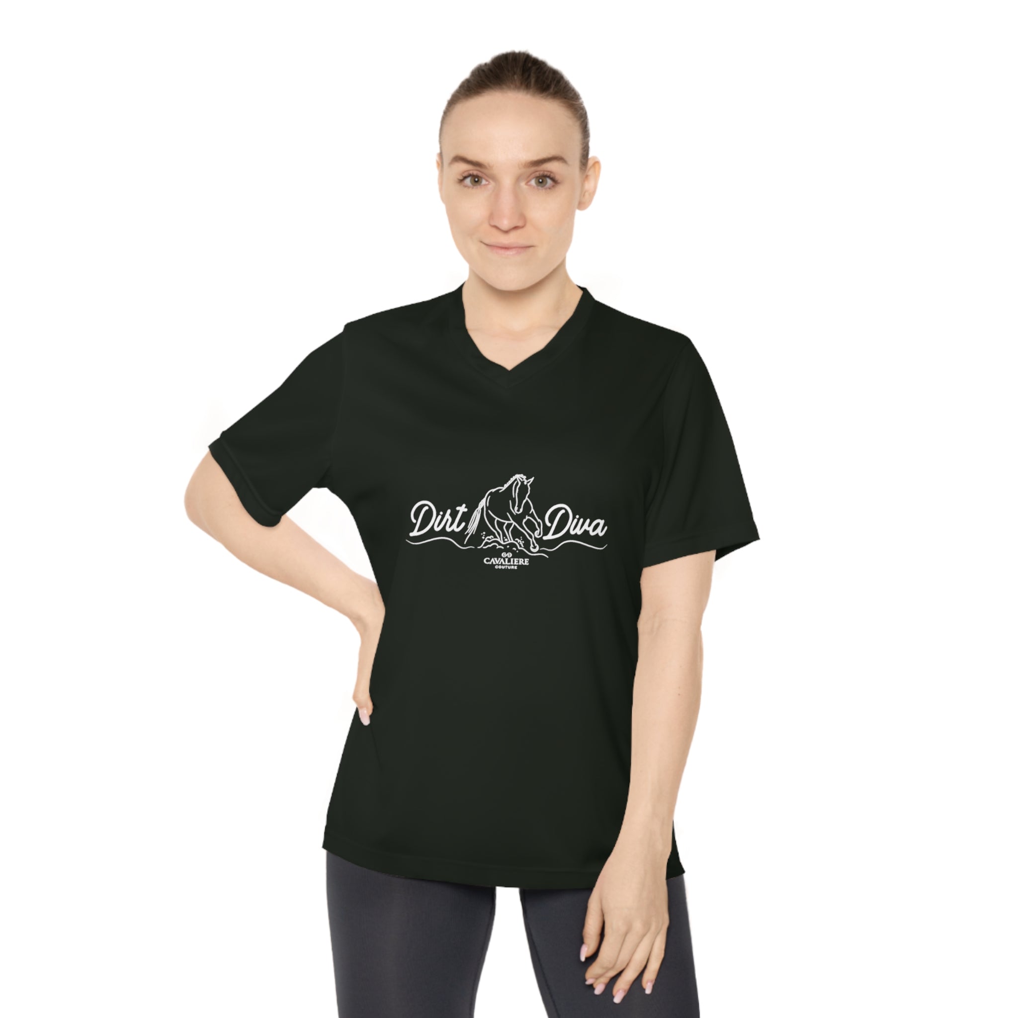 Dirt Diva Performance V-Neck T-Shirt