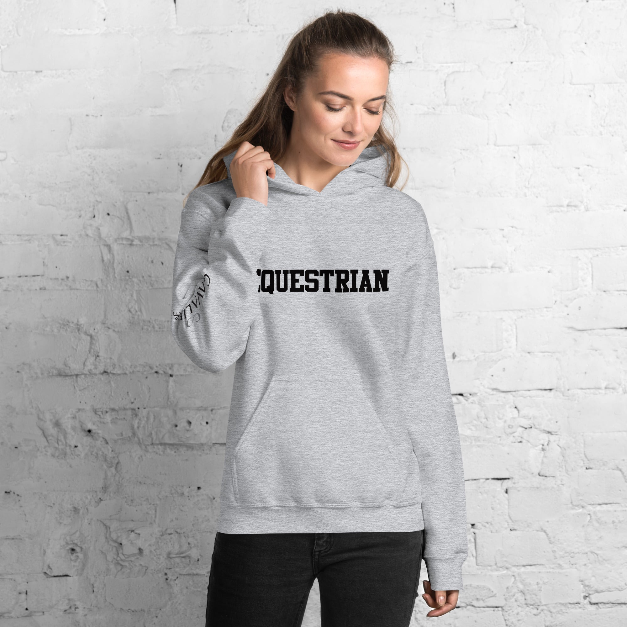 Equestrian zip up discount hoodie