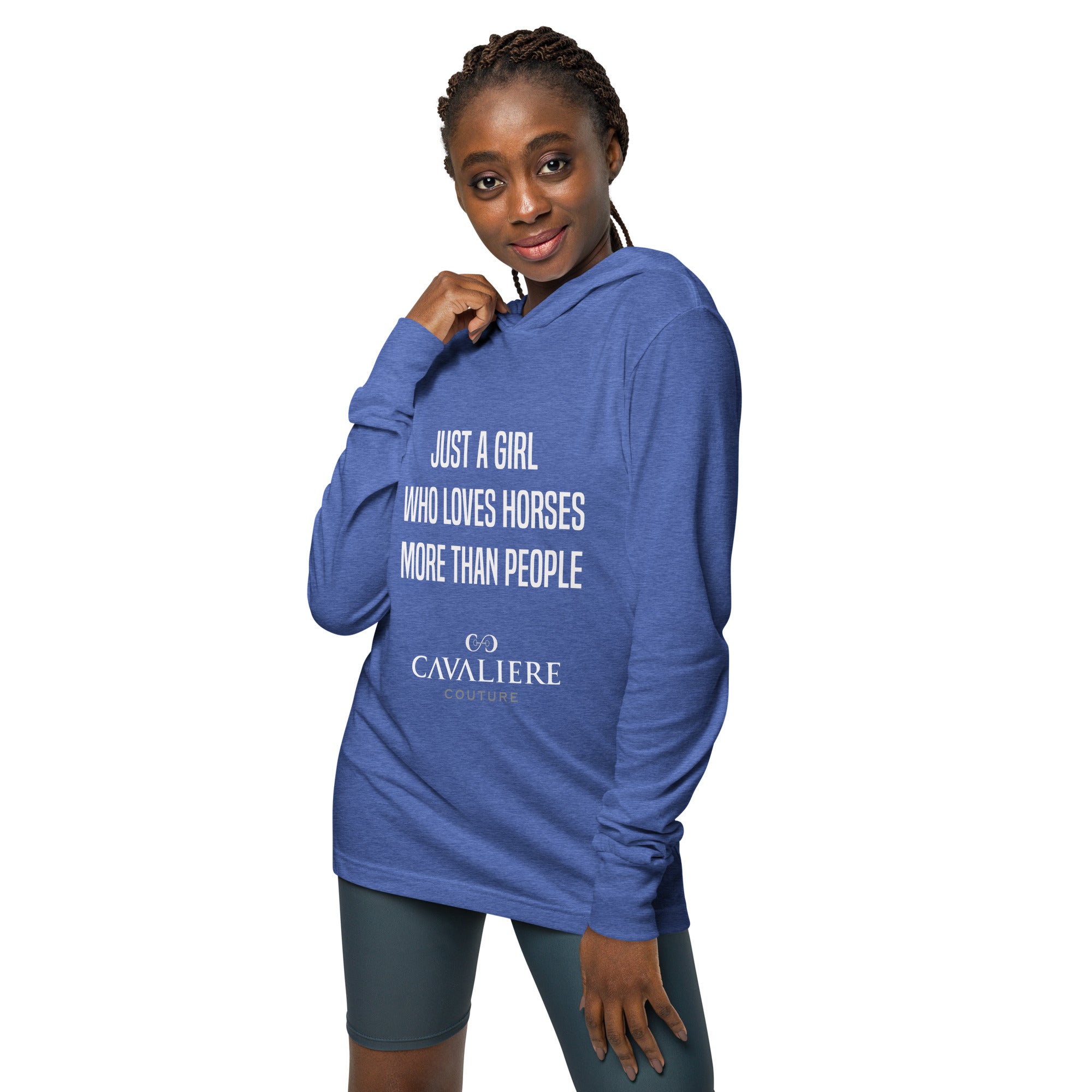 Just A Girl Hooded Long Sleeve